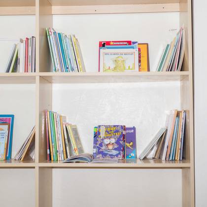 Golden Learners Academy library corner