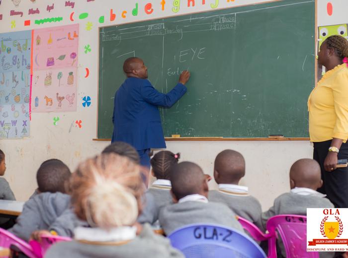 A Golden Learners teacher leading a lesson